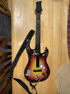 PS3 Guitar Hero Red Octane Wireless Sunburst Guitar 95451.805 UNTESTED Powers On - Image 1 of 4