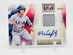 2013 Panini Collaege National Team Michael Conforto USA Patch Auto /99 #7 - Picture 1 of 24