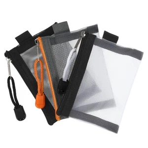 Mini bolsas de malla con cremallera de 4,33 x 2,95" de nailon bolsa de malla con cremallera pequeña para moneda 3 piezas - Imagen 1 de 7