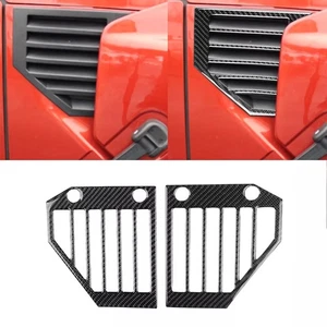 Real Carbon Fiber Side Fender Air Intake FrameCover Trim For Hummer H2 2003-2007 - Picture 1 of 11