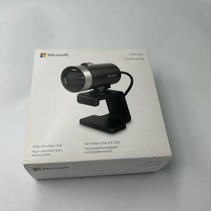 Microsoft Lifecam Cinema WebCam 1393 720p HD fotocamera microfono PC NUOVO - Foto 1 di 9