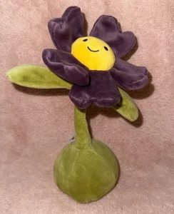 Jellycat PANSY FLOWERLETTE Soft Plush Toy RETIRED Purple Flower NWT Rare - Picture 1 of 8