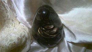 Paperweight  Art Glass Chocolate Swirl - Picture 1 of 13