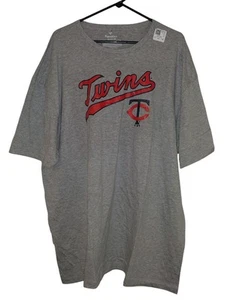 Minnesota Twins Herren T-Shirt Größe 3XL Marke Fanatics grau neu ohne Etikett - Bild 1 von 4