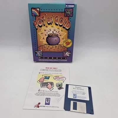 Pot Of Gold Pinball 3.5 Floppy Disc PC 1994 With Box - Image 1 of 4