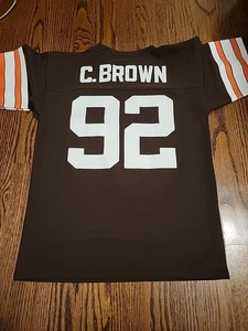 Courtney Brown Cleveland Browns NFL Football Jersey Youth Kids Boys Medium - Picture 1 of 7