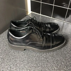 Oxford Dressports By Rockport H2O de cuero negro impermeables para hombre talla 12 suela de frotamiento - Imagen 1 de 5