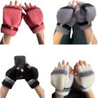 Women Casual Autumn And Winter USB Heated Half Finger Gloves Mittens Knit Gloves