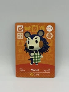 Mabel 207 - Series 3 Animal Crossing Amiibo Card Unscanned And Genuine - Picture 1 of 2