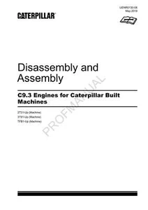 Caterpillar C9.3 ENGINE Built Machine Disassembly Assem Service Manual UENR0130 - Picture 1 of 1