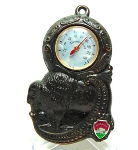 Collectible Souvenir Nebraska Buffalo Wall Thermometer (Ca. 1970s) - Bild 1 von 8
