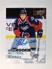 2018-19 18-19 UD Upper Deck CHL Auto #349 Kyle McDonald