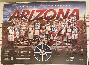 2022 - 2023 The University of Arizona Wildcats Basketball Team Signed Poster JSA