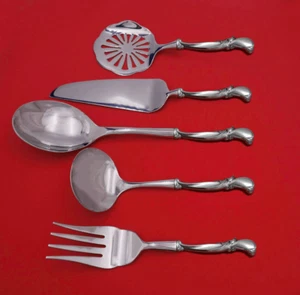 Waltz of Spring Sterling Silver Thanksgiving Serving Set 5pc HH WS Custom - Picture 1 of 2