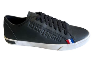 Le Coq Sportif Classic Mens Black Leather Lifestyle Sneakers 42 Low Top Shoes - Picture 1 of 11