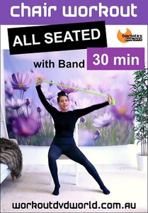 30 MIN CHAIR EXERCISES with BAND DVD - ALL SEATED for Seniors and Disabilities! - Picture 1 of 1