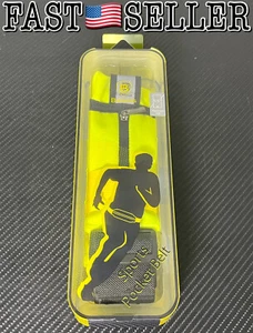 Baseus Sports Pocket Belt For Phones Up To 5.5", Bright Yellow / Black - NEW! - Picture 1 of 11