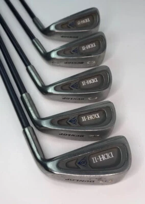 Lot of five￼ Dunlop DDH II 4,5,6,8, Iron￼ Pitching Wedge Iron￼Great Shape￼￼ Iron - Image 1 of 4