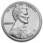 1 uncja Lincoln 1909 Penny Tribute Srebrny Okrągły