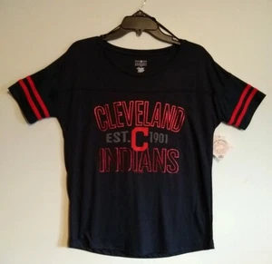 Camisa de mujer Cleveland Indians con letras brillantes talla S - Imagen 1 de 6