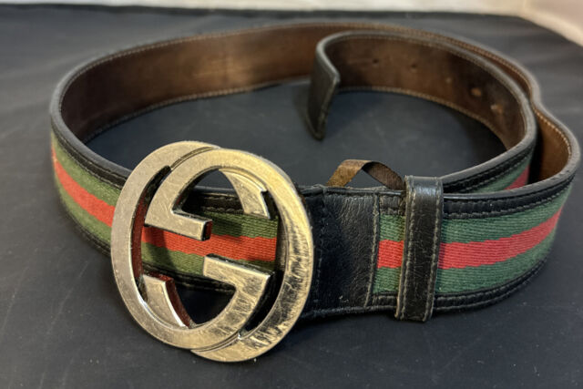 GUCCI Men Formal, Casual Multicolor Fabric Belt Green - Price in India