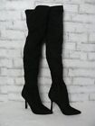 $129 Steve Madden Black Faux Suede Over the Knee Vanquish Boots 7 NEW S499