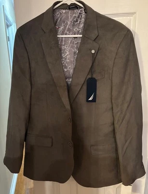 Nautica 40R The Branford Traje Chaqueta Ajuste Moderno Abrigo Deportivo Gris Nuevo con Etiquetas Foto 1 de 4