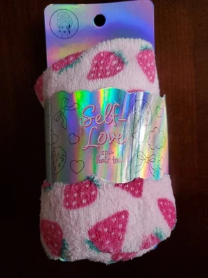 Toalla de pelo spa fresas rosas Foto 1 de 4