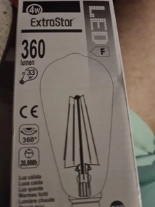 Extrastar LED B22 Bulbs Filament 33w/4w| Warm White 2200k 4w - Picture 1 of 2