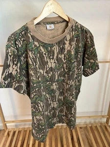 Carhartt Mossy Oak Greenleaf Camo Hunting Shirt Vintage 90s USA Men’s Size Large - Bild 1 von 15