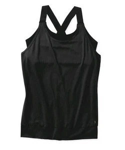 Danskin Now Womens Tank Semi Fitted With Built In Bra Black/Black XL 16/18 - Picture 1 of 2
