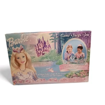 Mattel Barbie Lago de los Cisnes Juego de Mesa Barbie Princesa Temático Juego de Mesa Mattel Y2K Foto 1 de 4