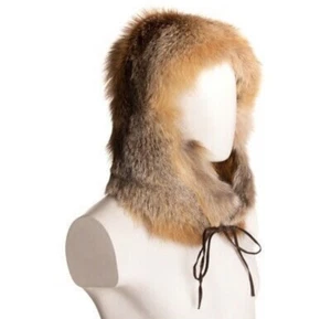 FRAUENSCHUH RED FOX FUR SKI HAT HOOD LIMITED ADITION HANDCRAFTED. - Picture 1 of 9