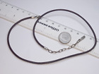 Pandora Oxidized 925, Brown Leather Cord 16" Necklace