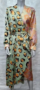 Precioso vestido envolvente de empalme floral Leo para mujer talla XL PRECIO DE VENTA SUGERIDO POR EL FABRICANTE 89 £ - Imagen 1 de 7