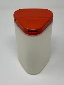 Vintage Tupperware #1630 Modular Mates Cheese Spice Shaker Sheer with Lid Red - Picture 1 of 3