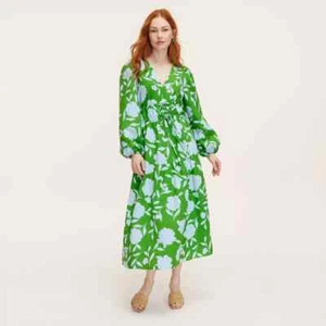 Women's Classic Rose Linen Long Sleeve Maxi Dress Kate Spade new york Target S - Picture 1 of 4