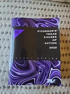 O'Connor's Texas Causes of Action, 2019-2020 - Paperback, by Thomson West - Good - Foto 1 di 2