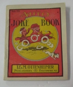AUTOMOBILE JOKES, JESTS AND JOSHES 1912, I. & M. Ottenheimer Joke Book # 28 - Picture 1 of 4
