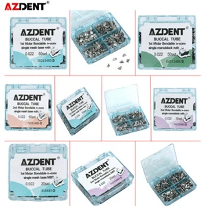 Dental Orthodontic Buccal Tube 1st 2nd Molar Roth MBT 018 022 Bondable Non-Conv - Picture 1 of 27