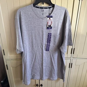 GAP Men's Crew Neck Short Sleeve Slub Pocket T-Shirt Light Grey Heather XXL - Picture 1 of 8