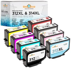 T312XL T314XL Ink Cartridges for Epson Expression Photo XP 8500 8600 15000 Lot - Picture 1 of 16