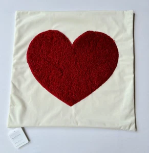 Pottery Barn Valentine's Day Cozy Heart Pocket Pillow Cover 18" - Picture 1 of 7