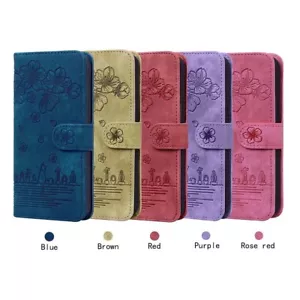 Funda de cuero de lujo con patrón abatible para Samsung Galaxy S24 Ultr - Imagen 1 de 77