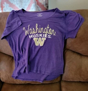 Blue 84 NCAA Washington Huskies Adult Women NCAA Large Shirt - Picture 1 of 5