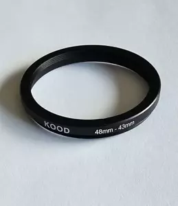 STEP DOWN ADAPTER 48MM-43MM STEPPING RING 48 TO 43MM 48-43 RING - Picture 1 of 2