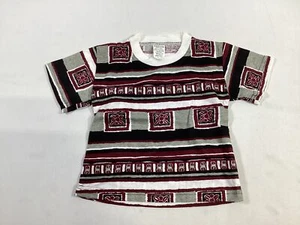 Boys Black Lion Red Gray Floral Cotton Sweater Size 2 EUC - Picture 1 of 4