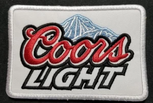 COORS LIGHT bestickter Aufnäher ca. "2,5 x 3,75" - Bild 1 von 2