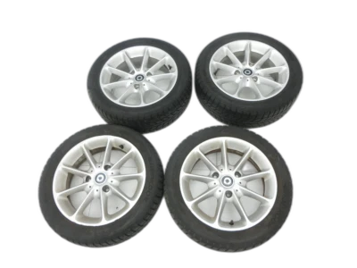 4x Kompletträder Alu Ganzjahresreifen 155175/6055R15 3X112 5.15-6.34mm für Sm... - Bild 1 von 4