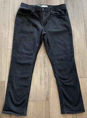 Old Navy Men's Jeans Size 36 x 30 Black Straight Slim Fit Stretch Waist 36in Mid - Image 1 of 4